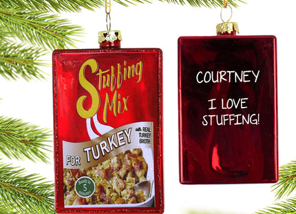 decorative personalized stuffing christmas ornament – Christmas ornament, holiday tree decoration or gift