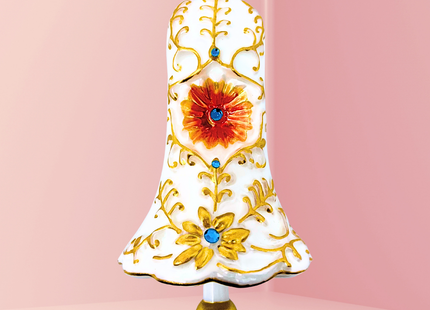 Chantilly Lace Bell Glass Blown Ornament