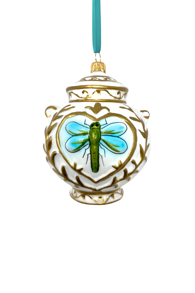 Chateau Bleu Jar Polish Glass Ornament