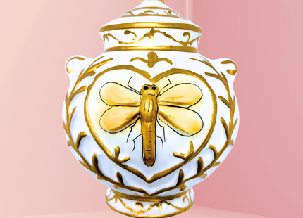 Chateau Soleil Canister Glass Ornament