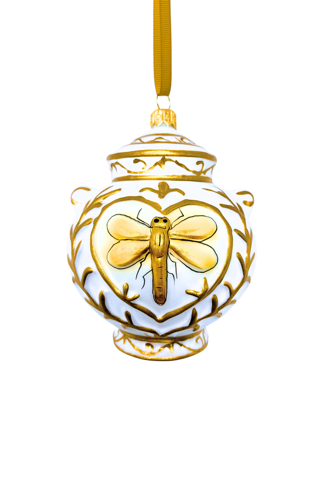 Chateau Soleil Canister Glass Ornament