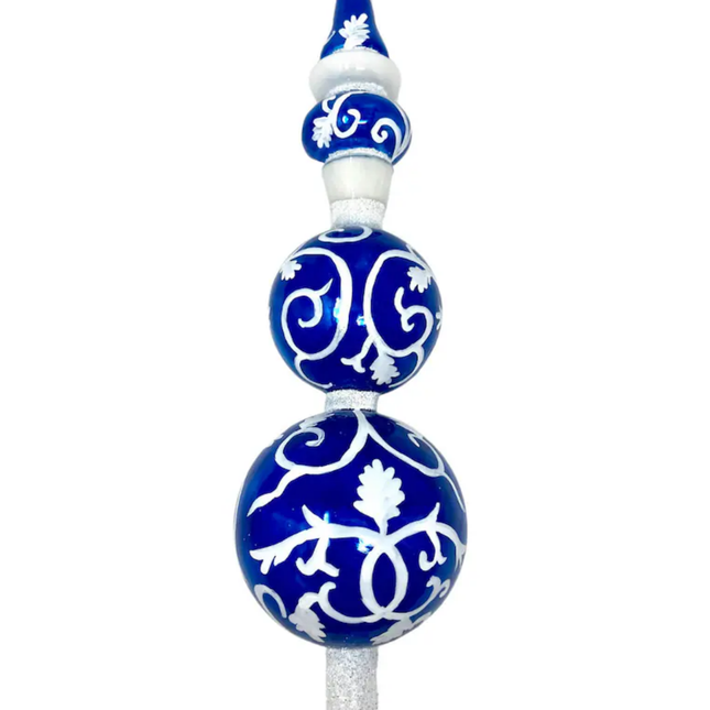 Chinoiserie Glass Finial Tree Topper