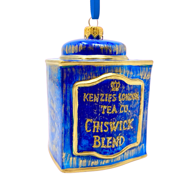 Chiswick Tea Tin Glass Ornament