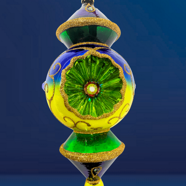 City of Lights Reflector Glass Ornament