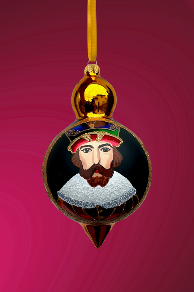 Claudio Sicilian Carretto Glass Bauble