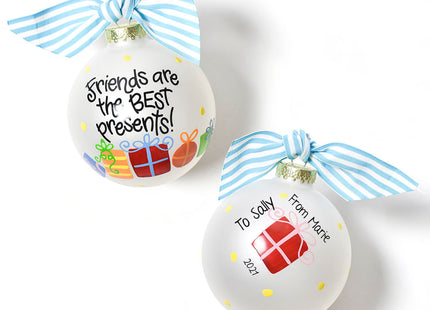 holiday personalized friends are the best presents christmas ornament – Christmas ornament, holiday tree decoration or gift