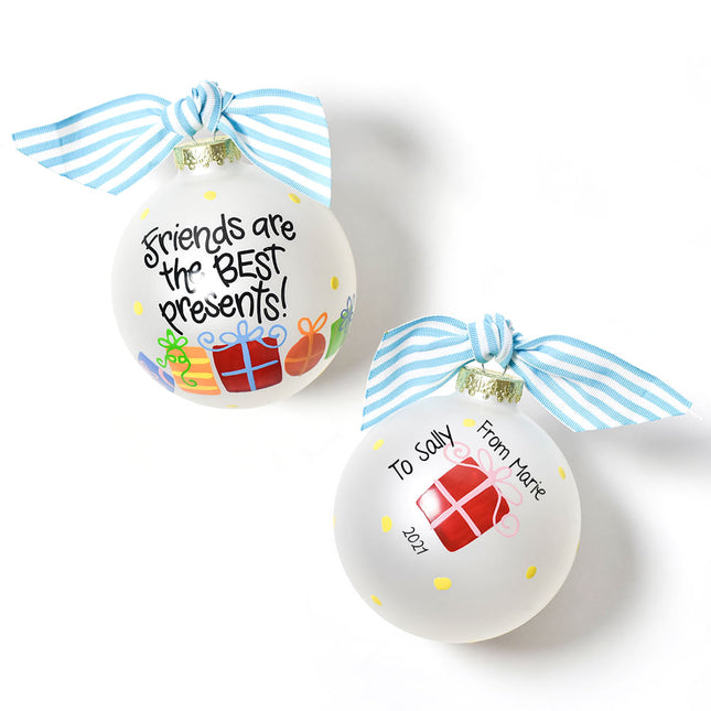 holiday personalized friends are the best presents christmas ornament – Christmas ornament, holiday tree decoration or gift