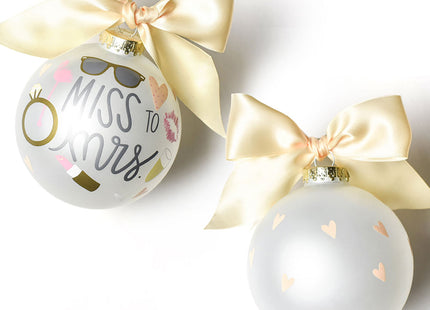 decorative miss to mrs. christmas ornament – Christmas ornament, holiday tree decoration or gift