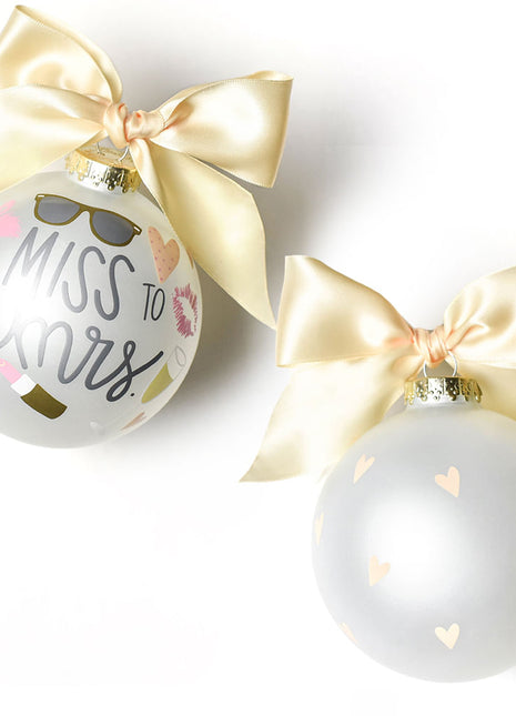Miss to Mrs. Personalized Ornament by COTON COLORS Ornament