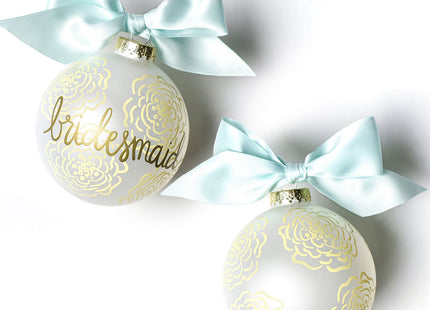 holiday floral bridesmaid christmas ornament – Christmas ornament, holiday tree decoration or gift