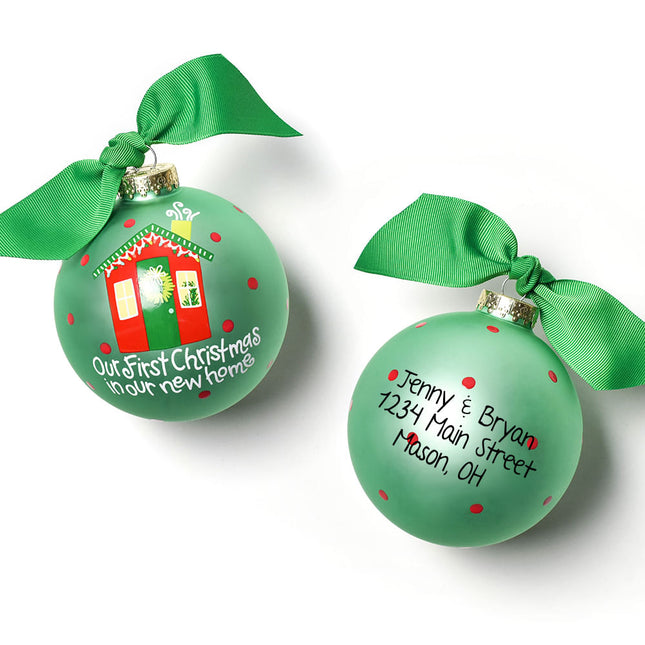 custom personalized our first christmas in our new home christmas ornament – Christmas ornament, holiday tree decoration or g