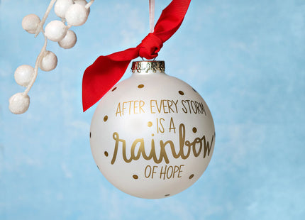 keepsake personalized rainbow of hope christmas ornament – Christmas ornament, holiday tree decoration or gift