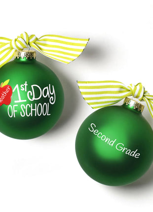 First Day of School Personalized Ornament by COTON COLORS Ornament