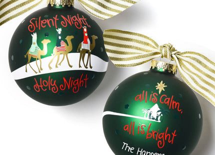 personalized personalized silent night christmas ornament – Christmas ornament, holiday tree decoration or gift