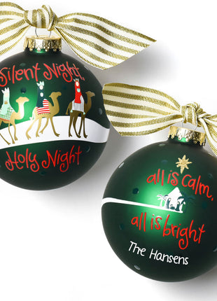 Silent Night Personalized Ornament by COTON COLORS Ornament