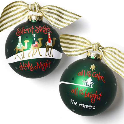 personalized personalized silent night christmas ornament – Christmas ornament, holiday tree decoration or gift