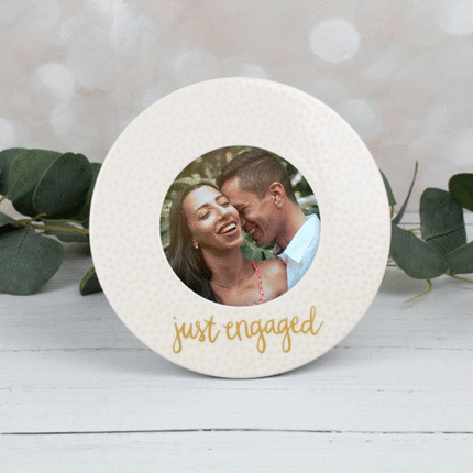 Just Engaged Picture Frame
