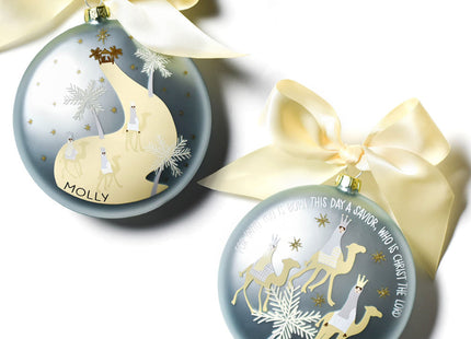 keepsake personalized flat born this day a savior christmas ornament – Christmas ornament, holiday tree decoration or gift