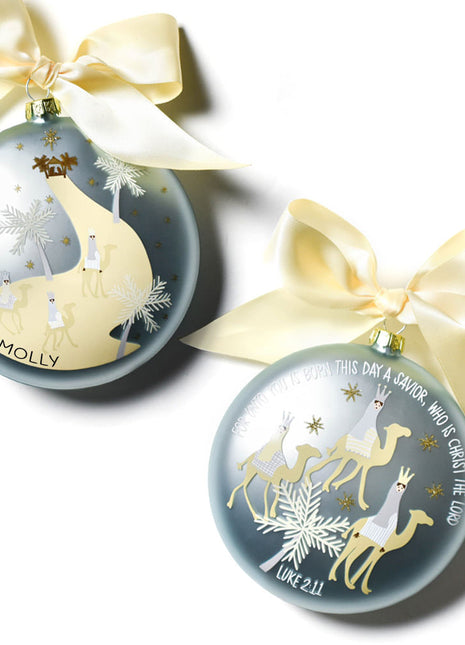 Flat Born This Day A Savior Ornament  by COTON COLORS Ornament