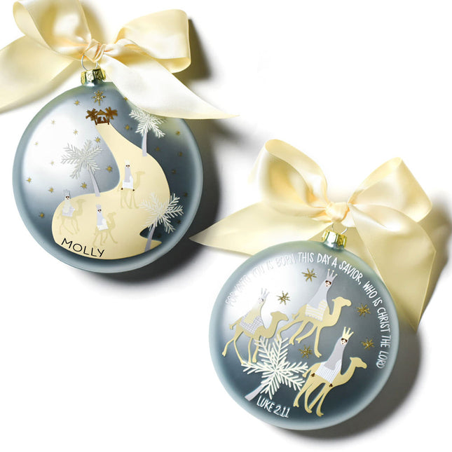 keepsake personalized flat born this day a savior christmas ornament – Christmas ornament, holiday tree decoration or gift