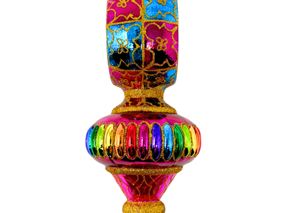 Color Glow Glass Holiday Ornament