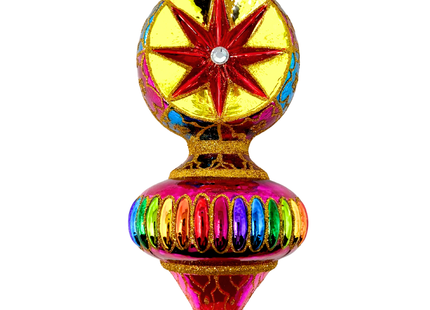 Color Glow Glass Holiday Ornament