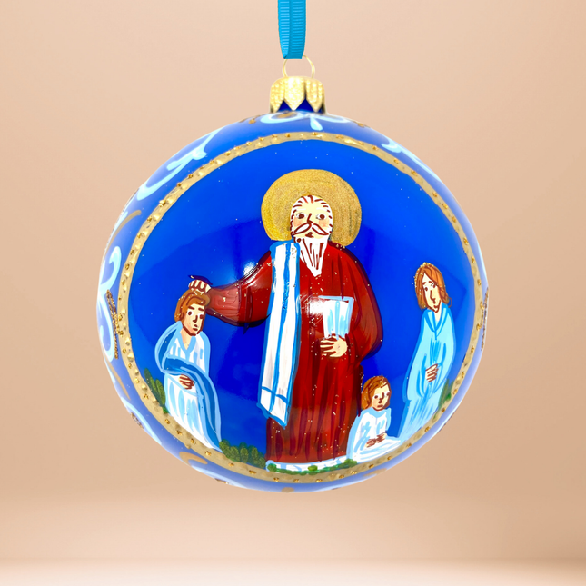 Byzantine Holiday Glass Bauble - Constantine