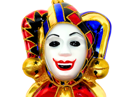 Venetian Court Jester Glass Ornament