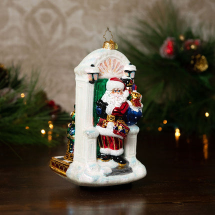 Knock, Knock Santa is Here! Christopher Radko Ornament