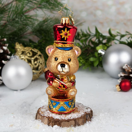 Drummer Bear Ornament