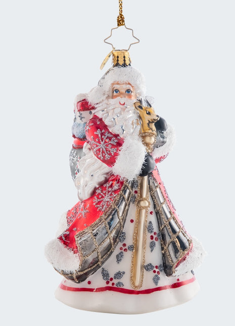 Christopher Radko Winter Splendor Santa Ornament