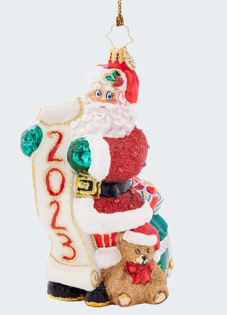 Christopher Radko Holy Jolly New Year Ornament