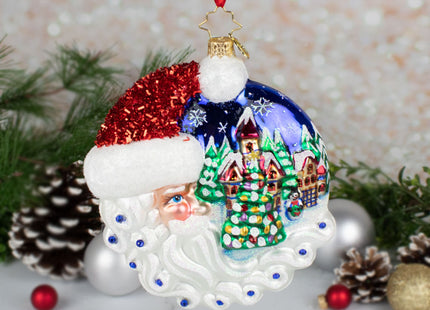 engraved christopher radko christmas village santa christmas ornament – Christmas ornament, holiday tree decoration or gift