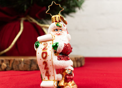 decorative holly jolly new year christmas ornament – Christmas ornament, holiday tree decoration or gift