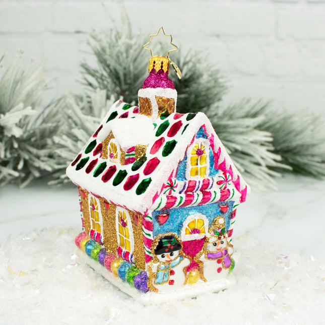 Candy Coated Cottage Ornament