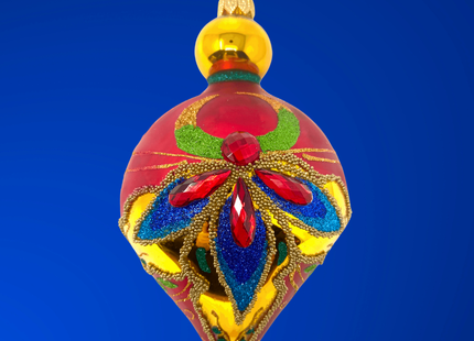 Crystalized Snow Glass Christmas Bauble