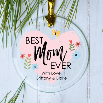 personalized personalized best mom ever christmas ornament – Christmas ornament, holiday tree decoration or gift