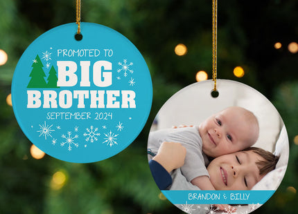 holiday personalized big brother christmas ornament – Christmas ornament, holiday tree decoration or gift