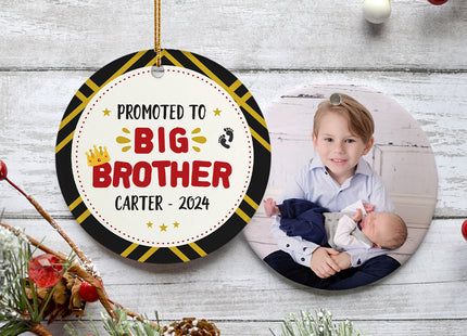 keepsake personalized big brother promotion christmas ornament – Christmas ornament, holiday tree decoration or gift