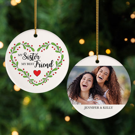 personalized personalized sister christmas ornament – Christmas ornament, holiday tree decoration or gift