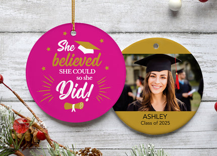 personalized personalized dream come true graduation christmas ornament – Christmas ornament, holiday tree decoration or gift