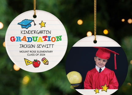 engraved personalized kids graduation christmas ornament – Christmas ornament, holiday tree decoration or gift