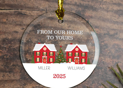 keepsake personalized home to home christmas ornament – Christmas ornament, holiday tree decoration or gift