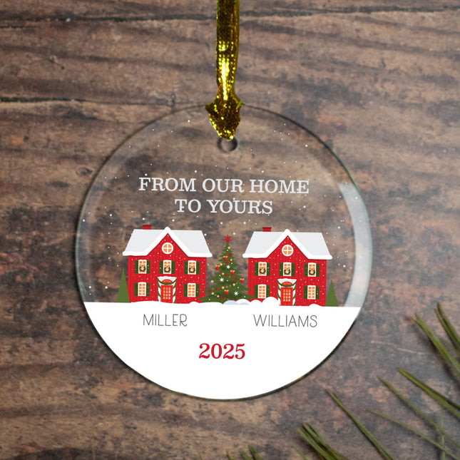 keepsake personalized home to home christmas ornament – Christmas ornament, holiday tree decoration or gift