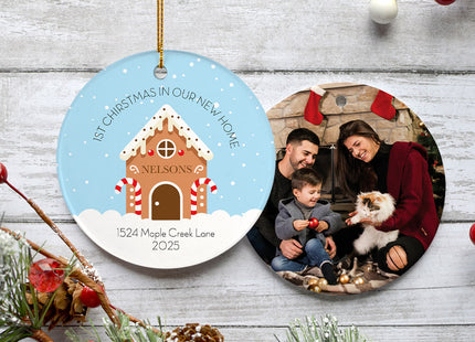 personalized personalized 1st christmas new home christmas ornament – Christmas ornament, holiday tree decoration or gift