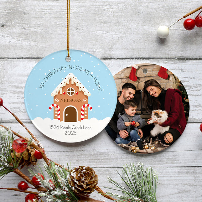 personalized personalized 1st christmas new home christmas ornament – Christmas ornament, holiday tree decoration or gift