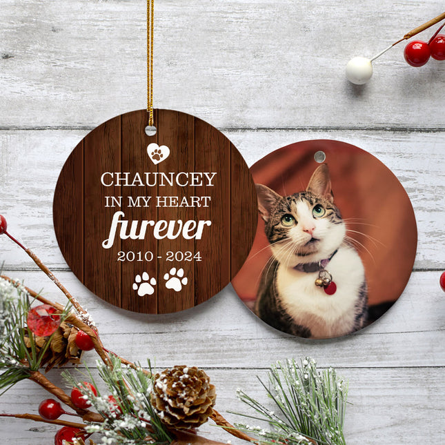 keepsake personalized furever christmas ornament – Christmas ornament, holiday tree decoration or gift