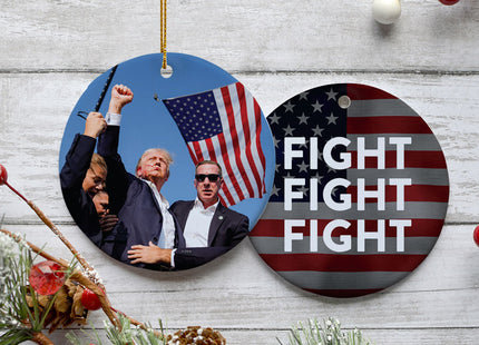 decorative trump christmas ornament – Christmas ornament, holiday tree decoration or gift