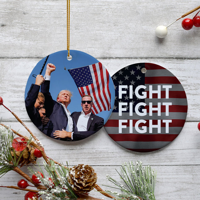 decorative trump christmas ornament – Christmas ornament, holiday tree decoration or gift