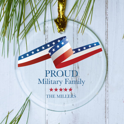 decorative personalized military family christmas ornament – Christmas ornament, holiday tree decoration or gift